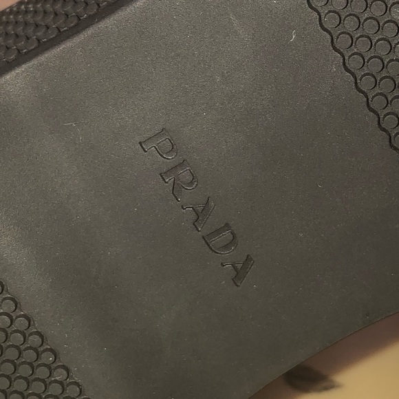 Authentic luxury Prada lace up shoes rubber cap black New - Picture 13 of 13